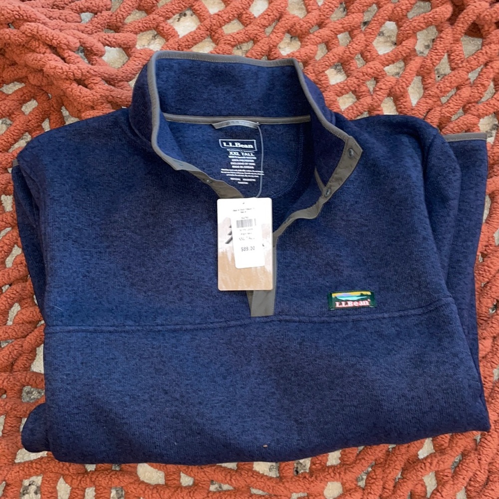 NWT LL Bean Men’s Bean’s Sweater Fleece